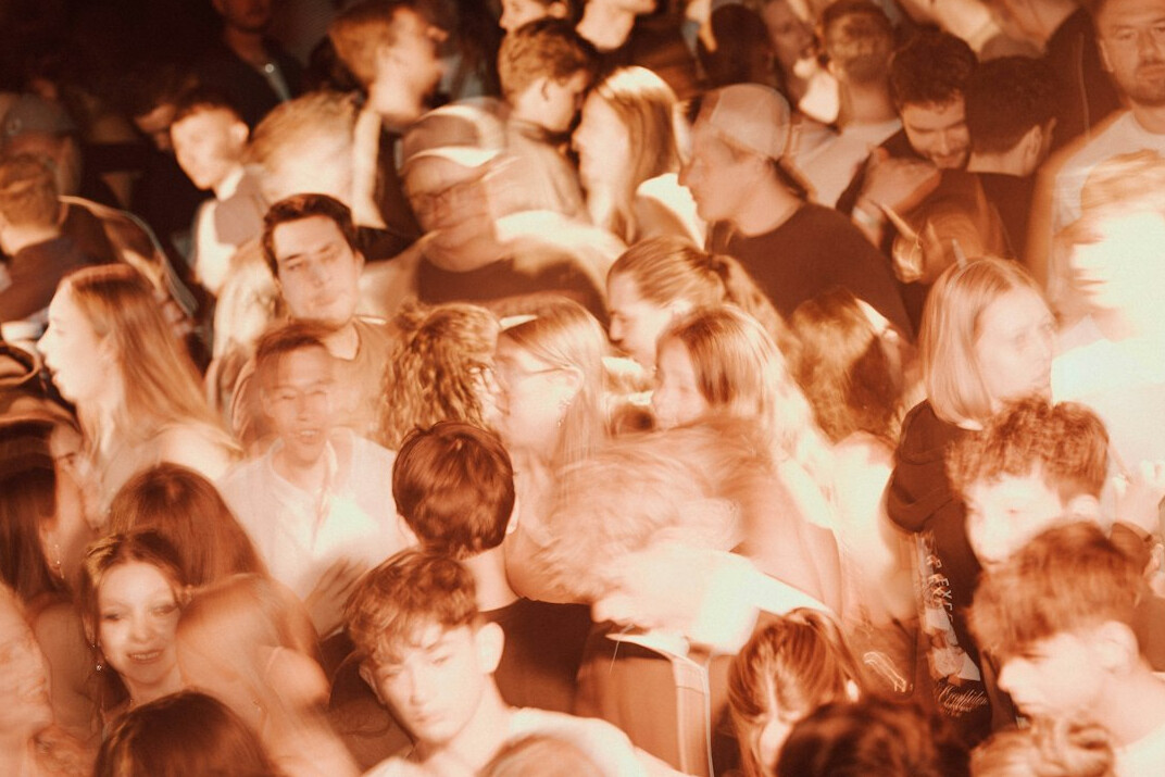 crowd of people at social event